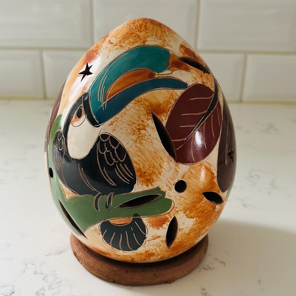 Nicaraguan Handmade Clay  Candle Holder - Picture 6 of 11